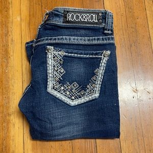 Rock & Roll Denim Bootcut Jeans 24x36”